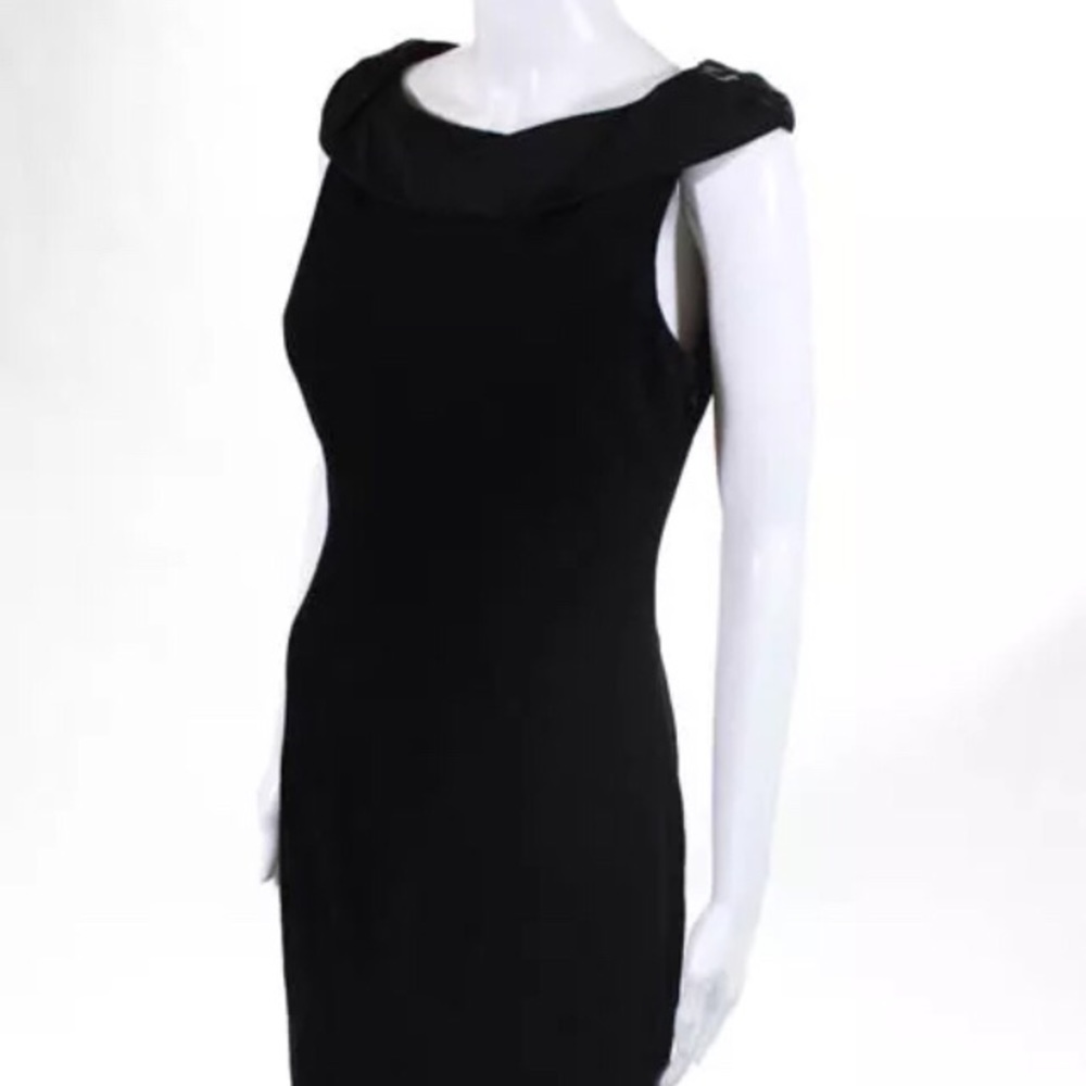 DVF Boatneck Black Dress - Picture 2 of 5